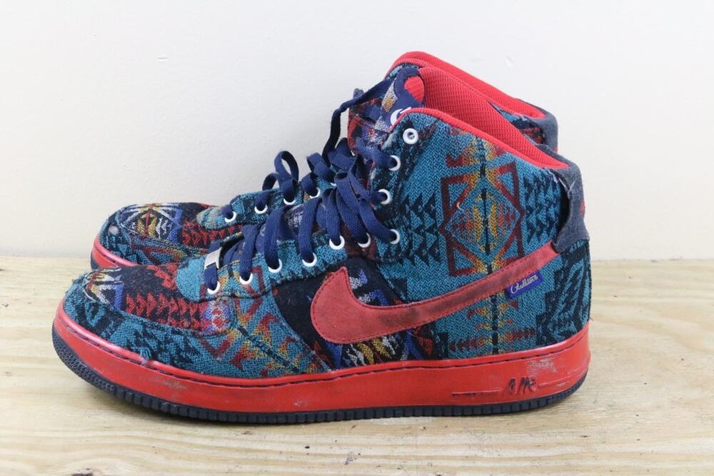 Nike Air Force 1 Pendleton ID Sneakers 15 Aztec Print High Premium High